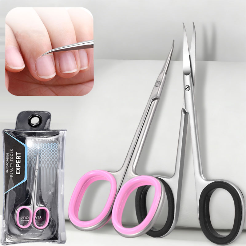 Nail Extension Form - Roestvrij staal gebogen punt nagelriem schaar