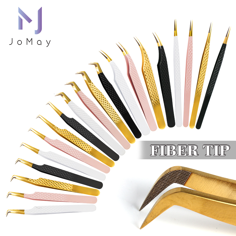 Nail Extension Form - 1 Stuk Fiber Tip Pincet Rvs