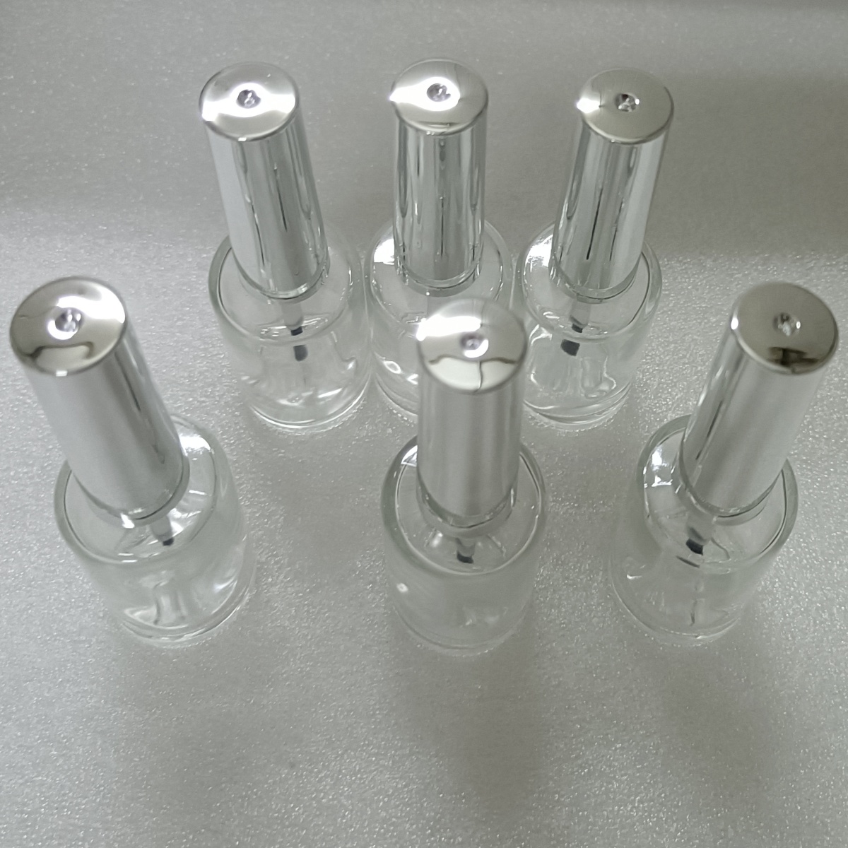 Nail Art Sch - 13ml 6 stuks glazen nagellakflesjes met