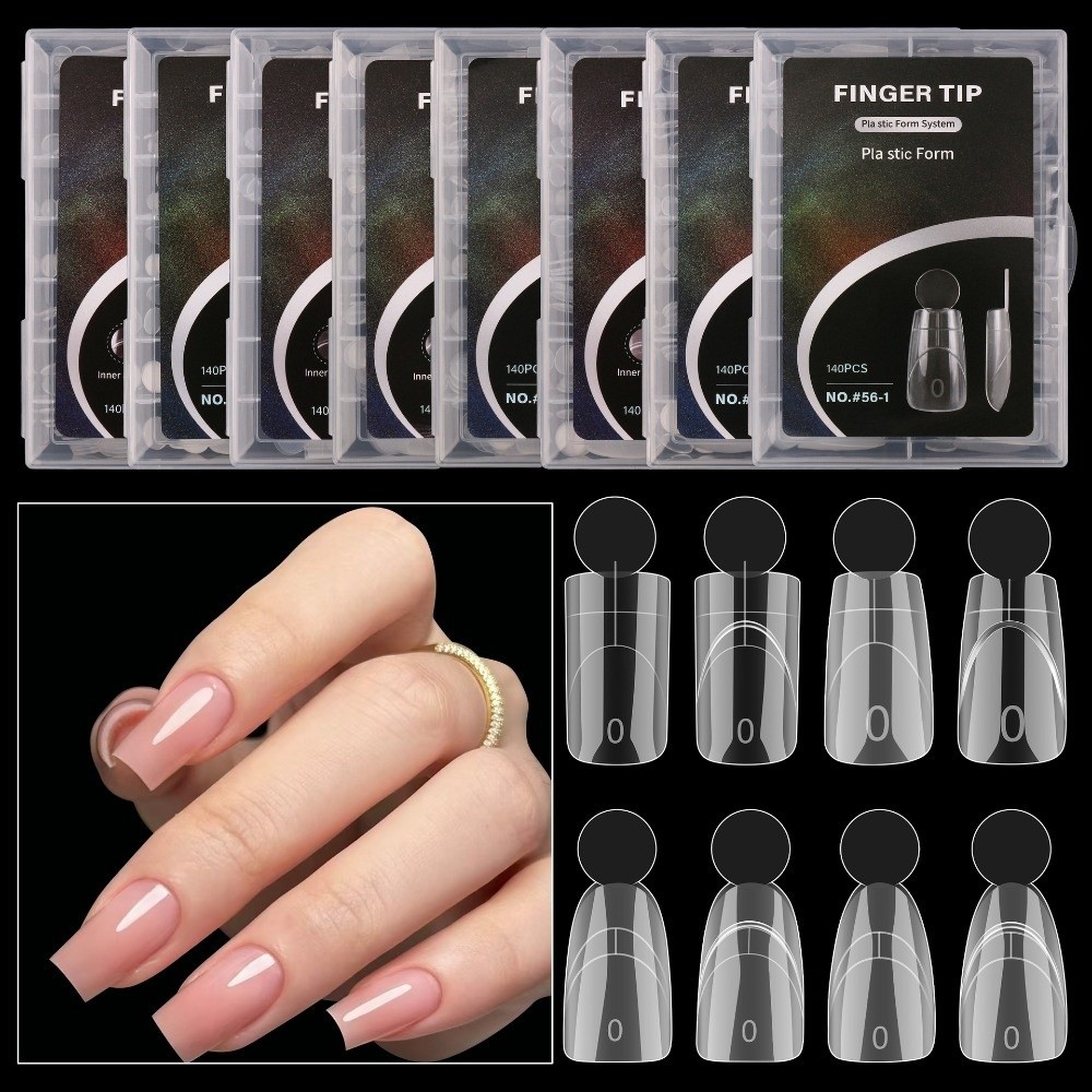 Nail Extension Form - 140 stuks matte French nail dual
