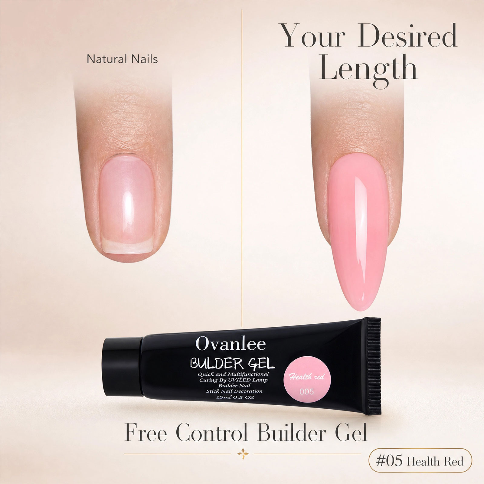 Polygel Nail Kit - Ovanlee 12-kleurige Polygel Nagelset – 15ml