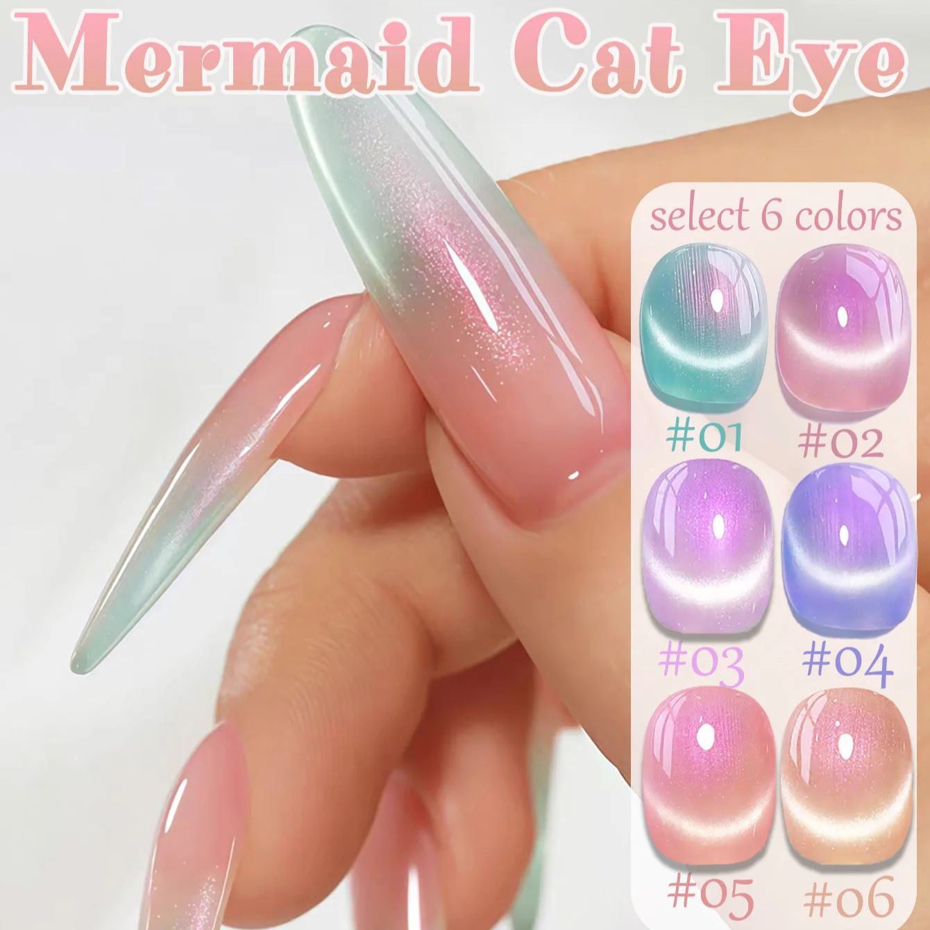 1 stuks ZH Zomer Charmante Zee - Nail Art Pink Cat Eye recensie en prijs