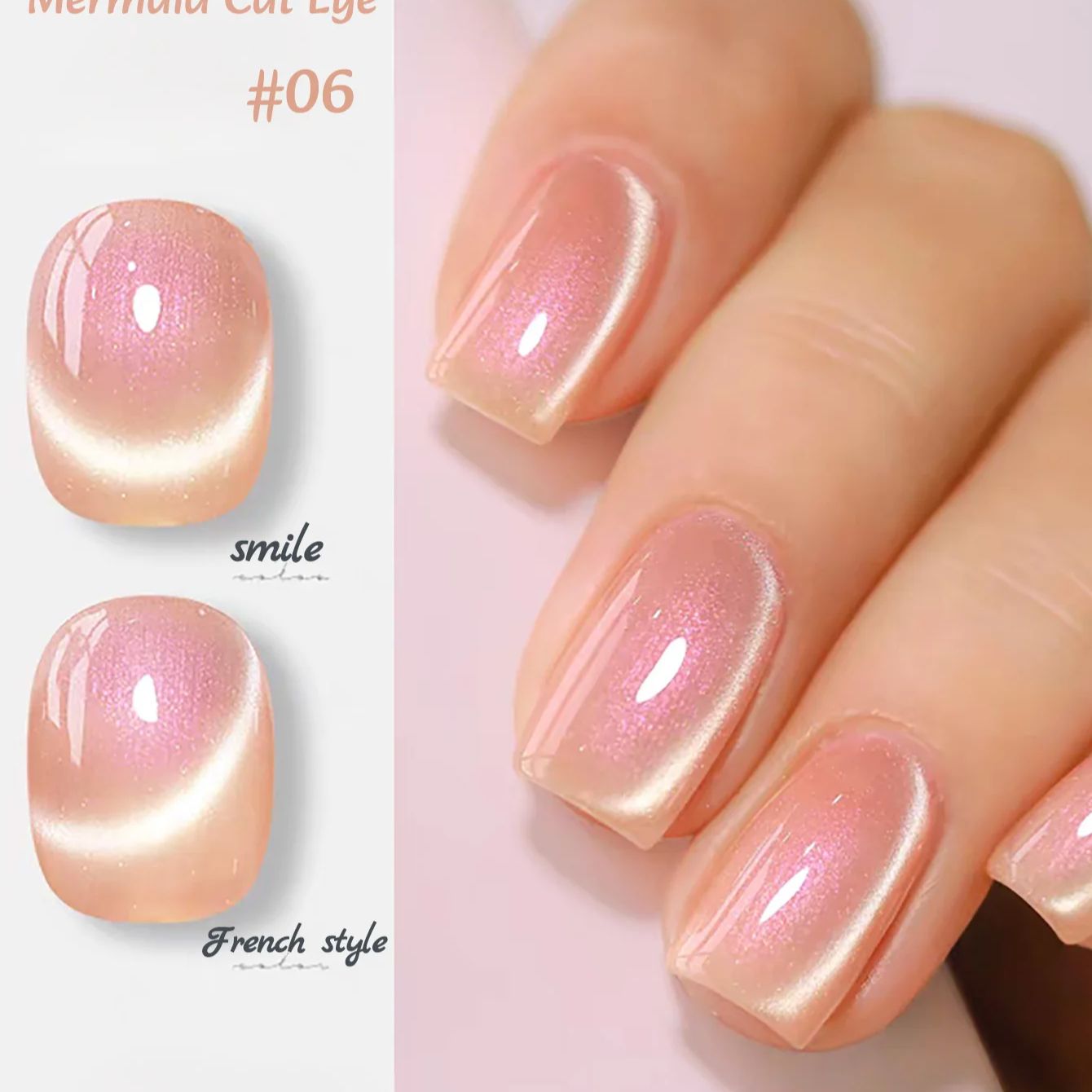 1 stuks ZH Zomer Charmante Zee - Nail Art Pink Cat Eye recensie en prijs