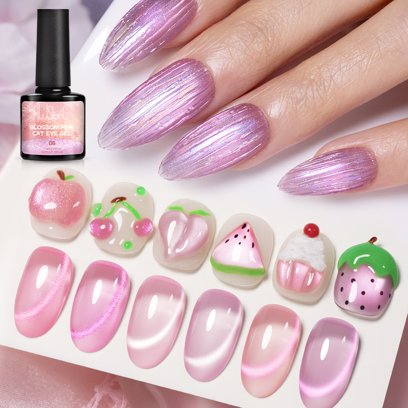 AWStorG 7.5ML Flash Pure Lust  - Nail Art Pink Cat Eye recensie en prijs