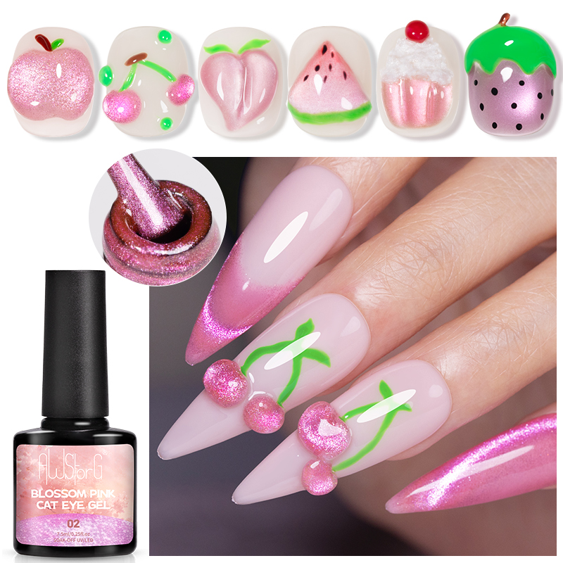 AWStorG 7.5ML Flash Pure Lust  - Nail Art Pink Cat Eye recensie en prijs