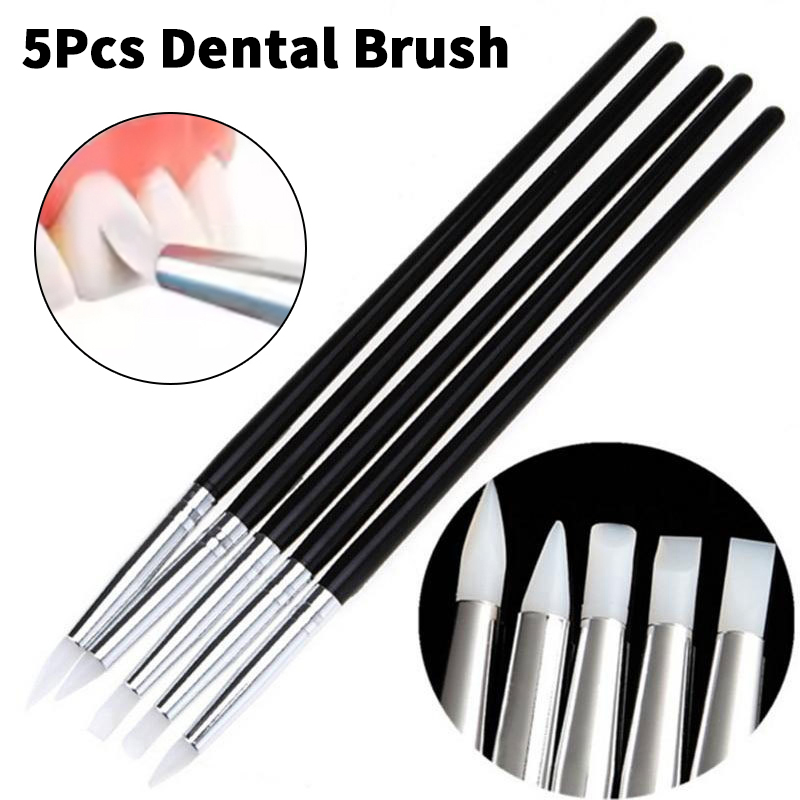 5 stuks siliconen borstelpenne - Nail Art Sch recensie en prijs
