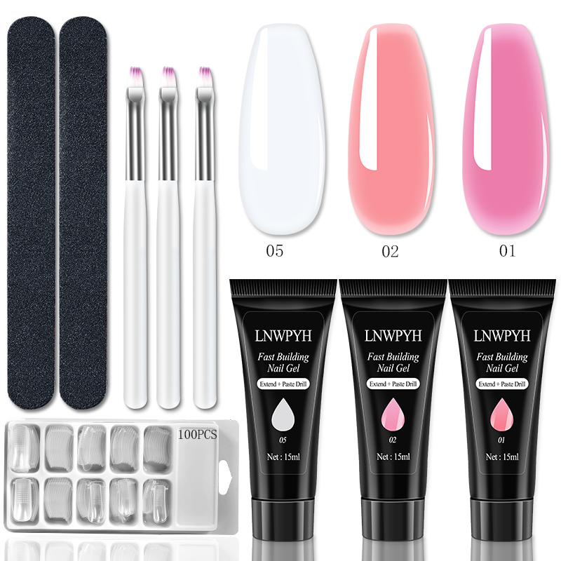 Nagelverlenging Gelset UV-vern - Polygel Nail Kit recensie en prijs