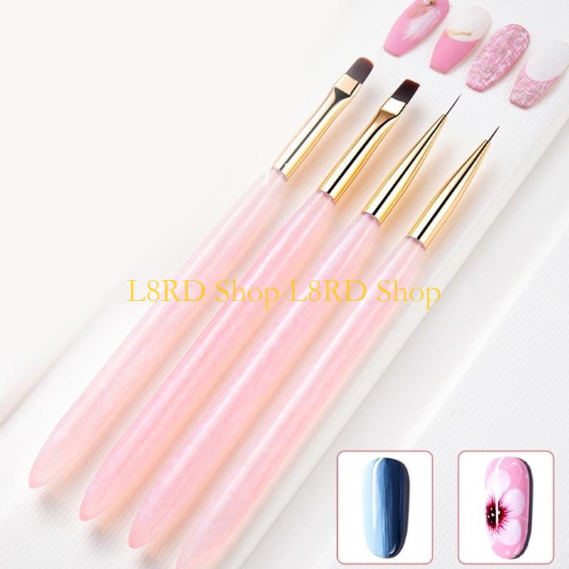 L8RD 4 stks Nagels Art Pensele - Nail Art Brush Set recensie en prijs