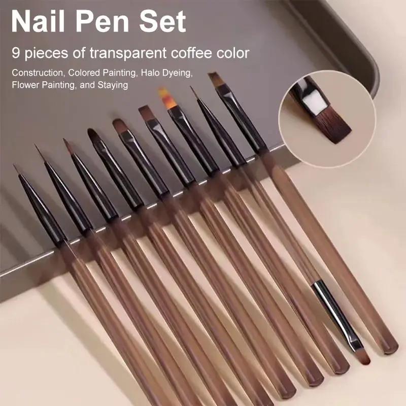 9-delige multi-head nagelkunst - Nail Art Brush Set recensie en prijs