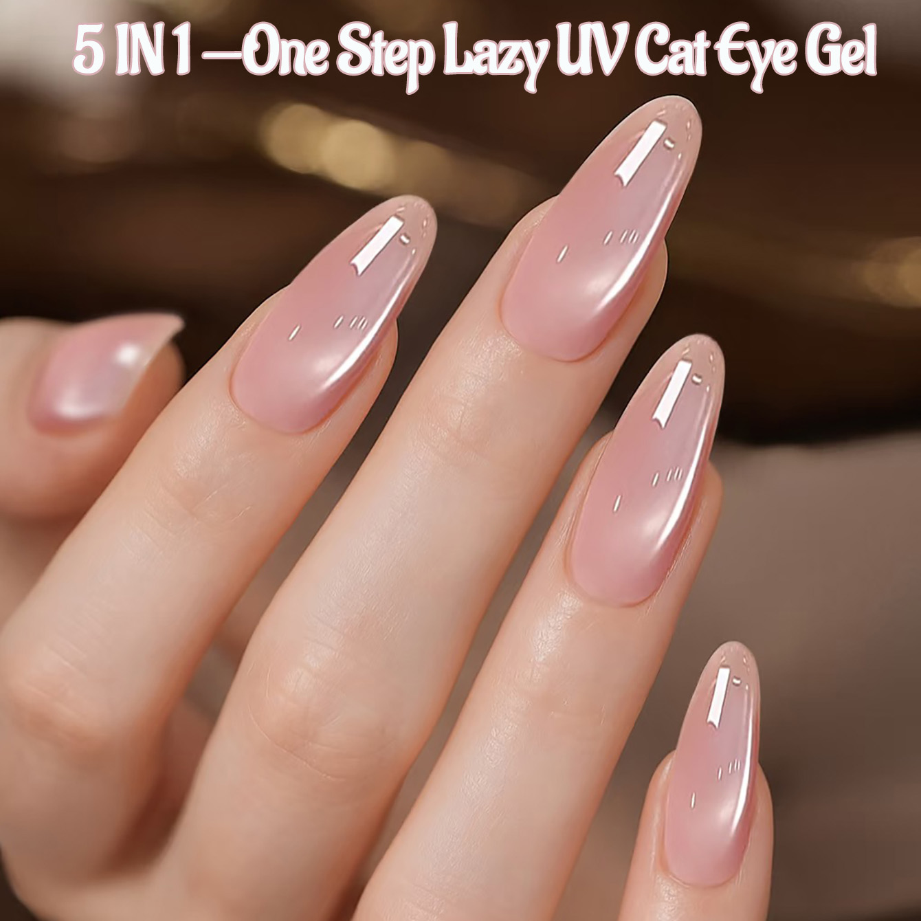 1 stuk PSK Ice Transparant Roz - Nail Art Pink Cat Eye recensie en prijs