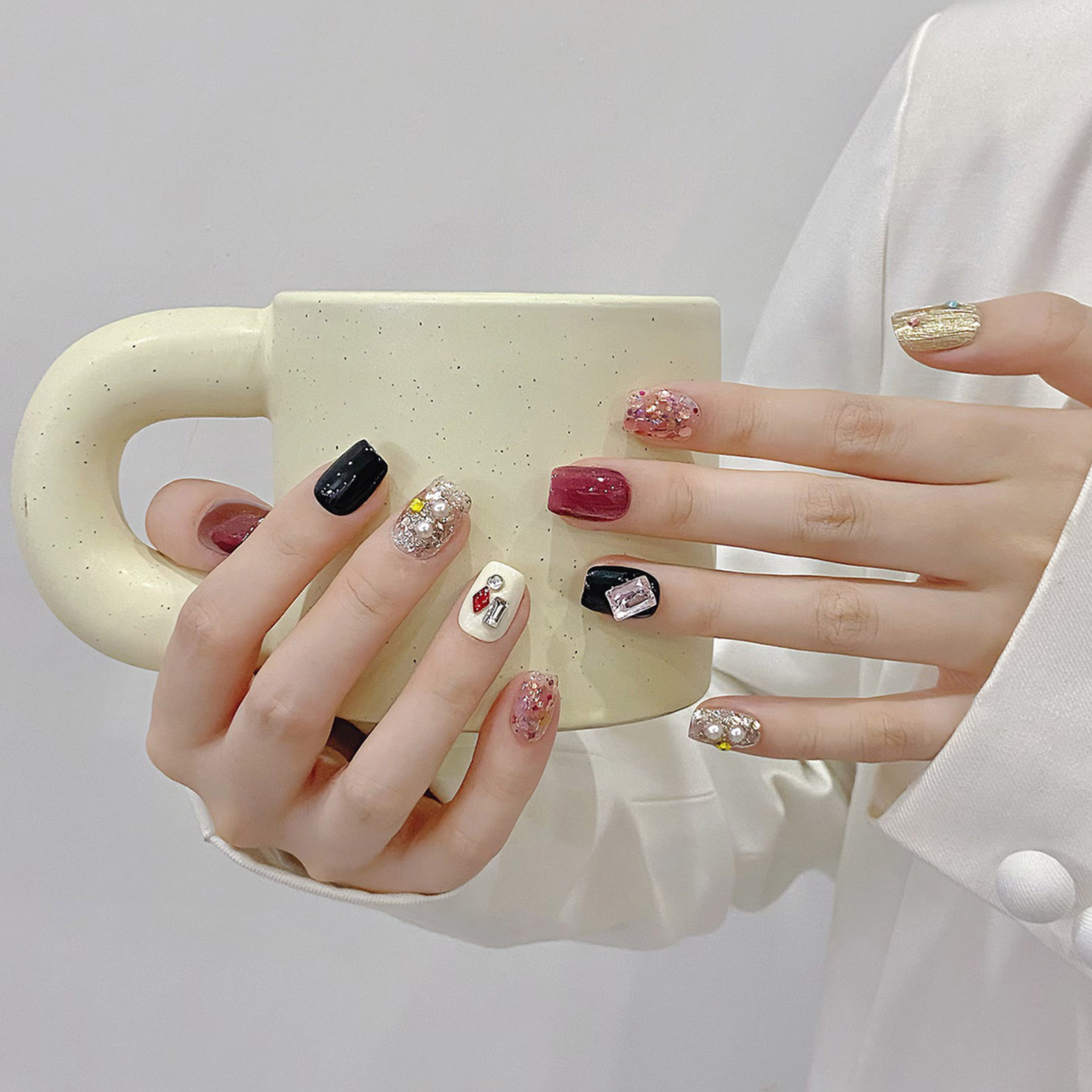 Handgemaakte Pers Op Nagels Gl - Nail Art Pink Cat Eye recensie en prijs