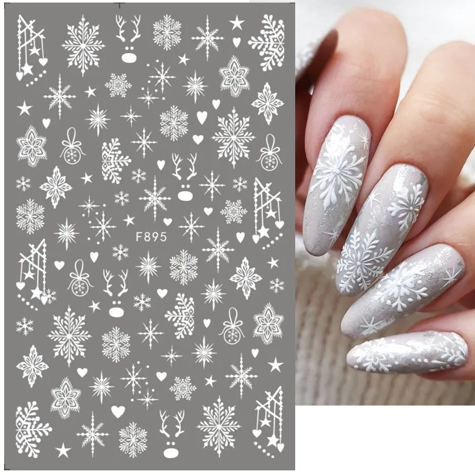 1 Stuks 2025 Kerst 3d Nail Art - Nail Art Xmas 2025 recensie en prijs