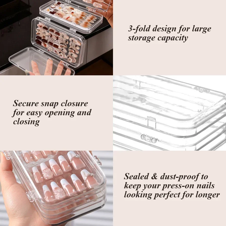 Transparante opvouwbare opberg - Nail Art Sch recensie en prijs