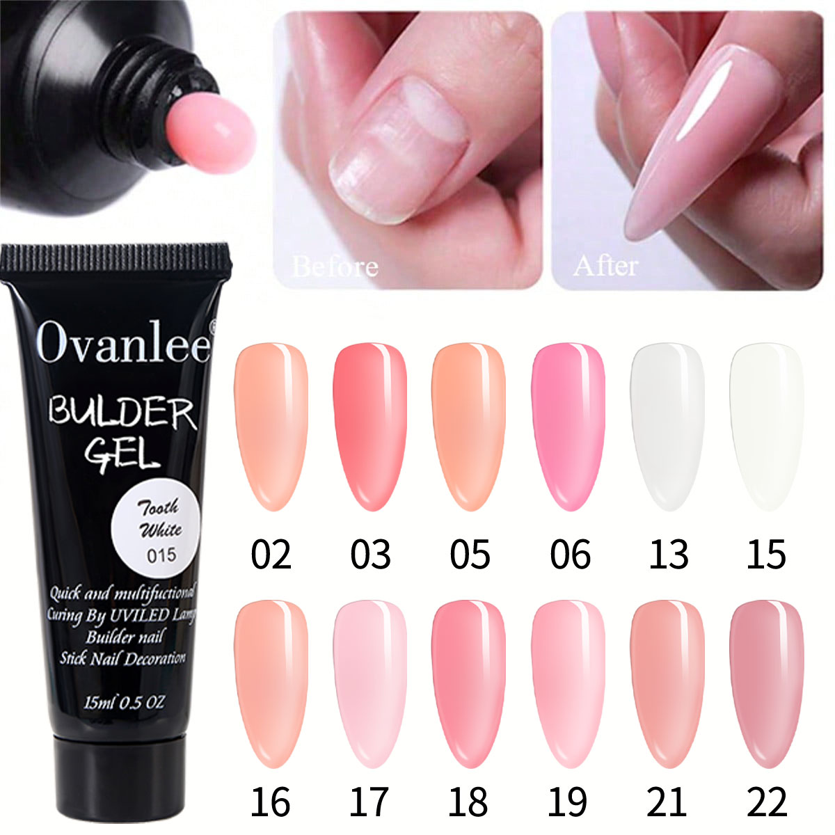 Ovanlee 18-in-1 polygel-set vo - Nail Extension Form recensie en prijs
