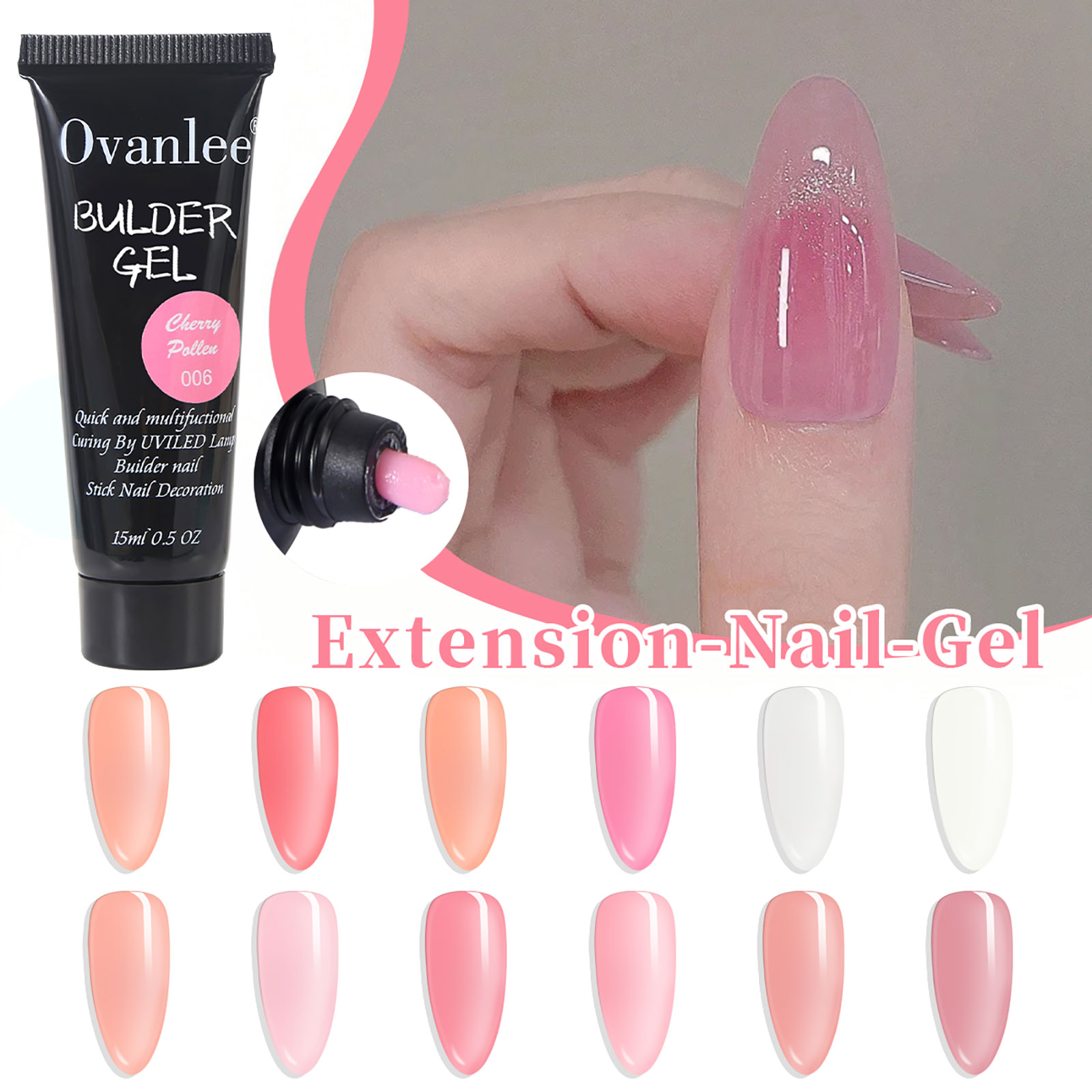Ovanlee 12-kleurige Polygel Na - Polygel Nail Kit recensie en prijs