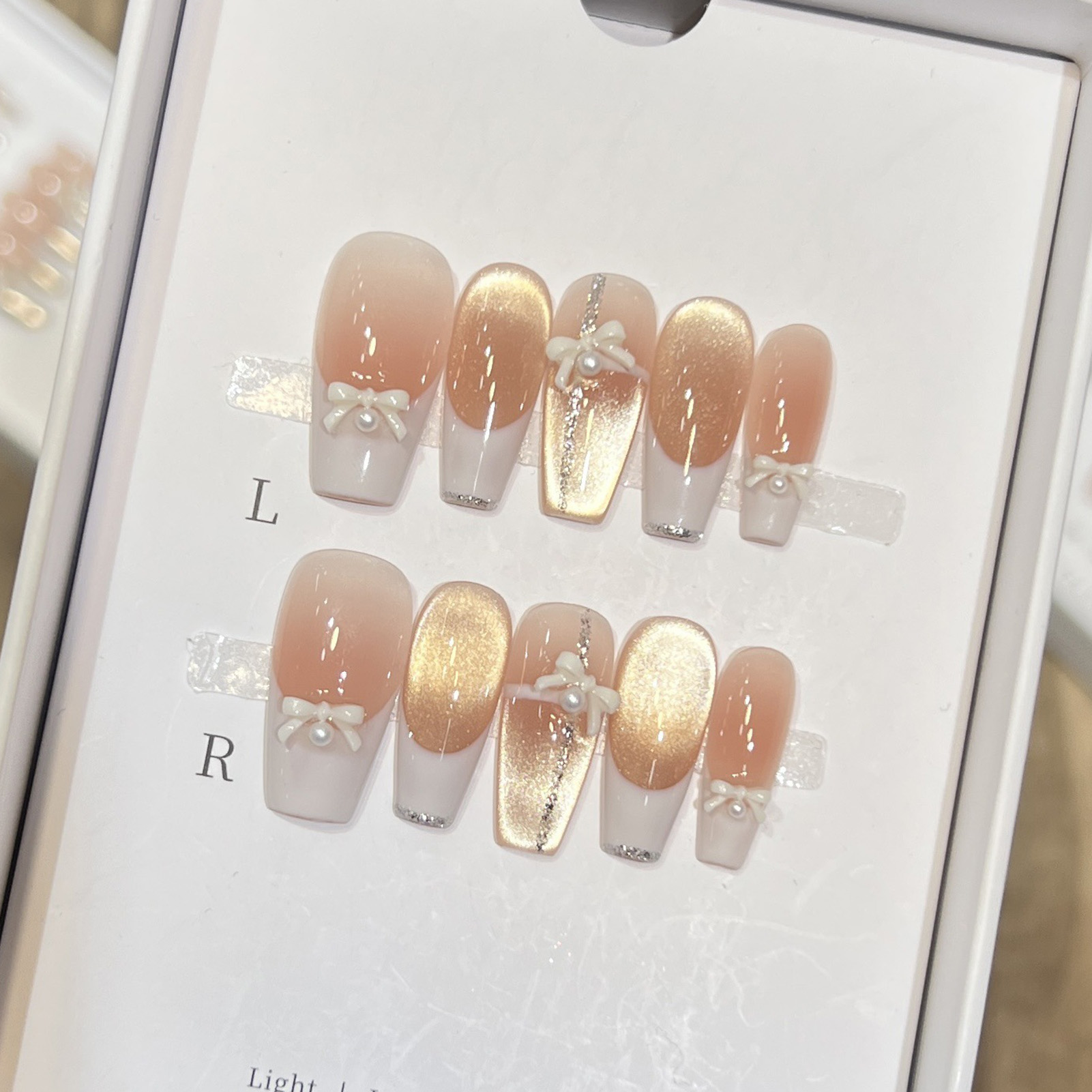 10 STKS Vrouwen Roze Druk op N - Nail Art Pink Cat Eye recensie en prijs